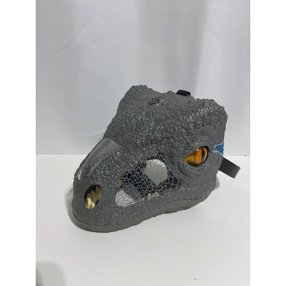 Mattel Jurassic World Mask Kids OS Grey Chomp N Roar Blue Raptor FMB74 2017
